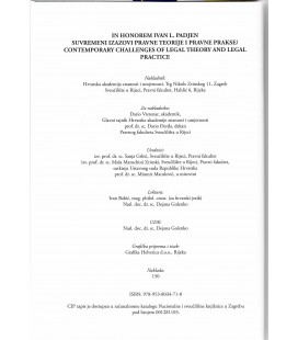 In honorem Ivan L. Padjen (Suvremeni izazovi pravne teorije i pravne prakse)
